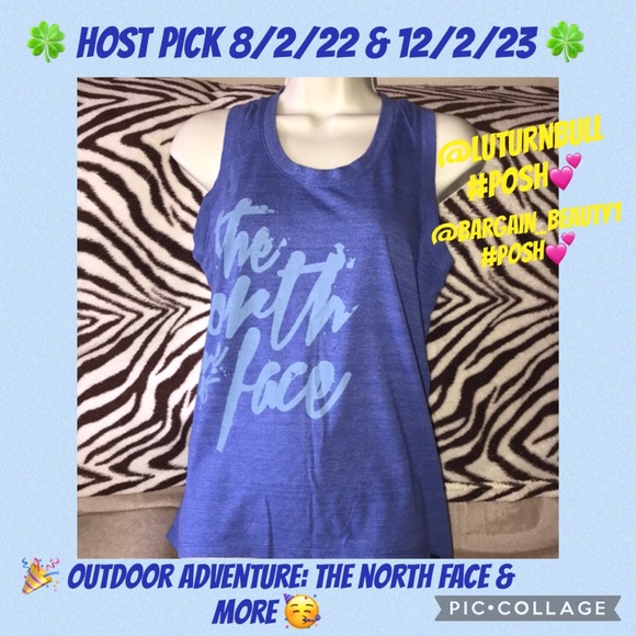 The North Face Tops - The North Face size small blue tank top 💕
